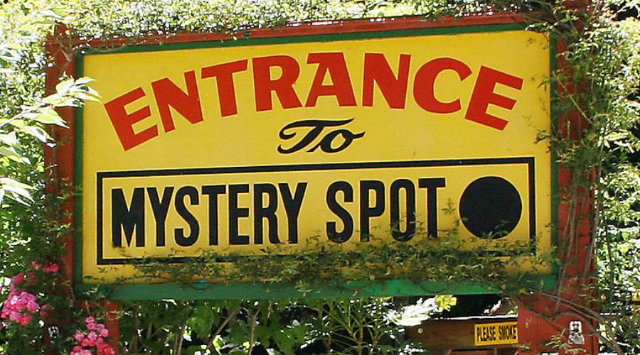 The Mystery Spot, Santa Cruz, California - Optical Illusion The Mystery Spot, Santa Cruz, California - Optical Illusion
